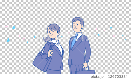 Illustration of a man in a suit 126703884