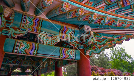 Traditional Fortress Eave in Busan, South Kore 126704985