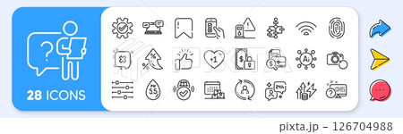 Verified internet, Consulting and Energy inflation line icons. Interest rate, AI generate, Inflation icons. Pack of Reject, Service, Mobile survey icon. Vector Verified internet, Consulting and Energy inflation line icons. Interest rate, AI generate, Inflation icons. Pack of Reject, Service, Mobile survey icon. Vector 126704988