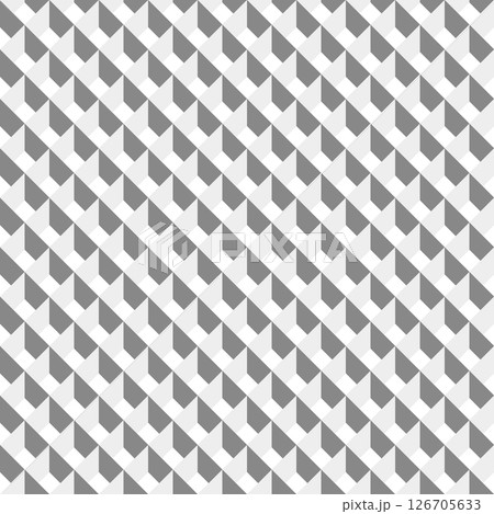 格子模様の箱型騙し絵 背景素材 視覚効果 スウォッチ対応 灰色 白 グレー ホワイト 126705633