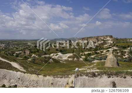 トルコ カッパドキアのエセンテペ展望台から見た景色 126706109