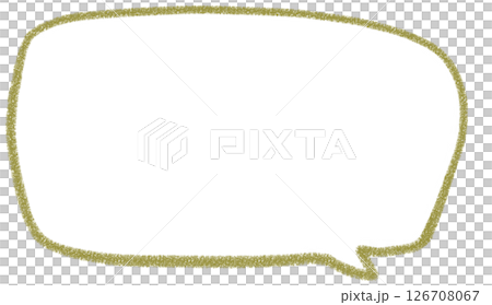 一個簡單的手寫方形氣泡 126708067