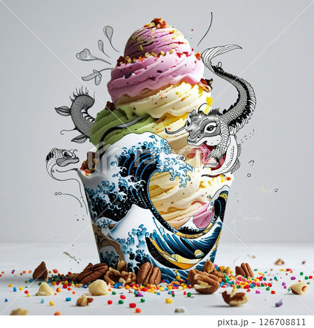 和風アイス 和風アイス 126708811