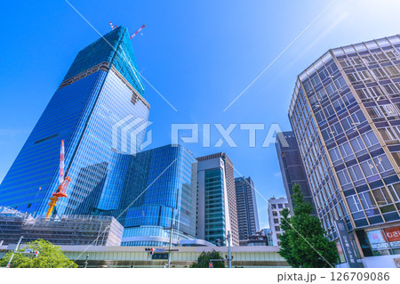 日本の東京都市景観5月28日。日本橋や日本橋一丁目の再開発事業などを望む。新時代に… 日本の東京都市景観5月28日。日本橋や日本橋一丁目の再開発事業などを望む。新時代に… 126709086