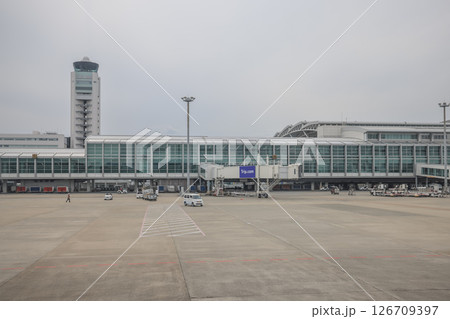 March 29 2025 Modern Airport Terminal With Planes and Equipment 126709397