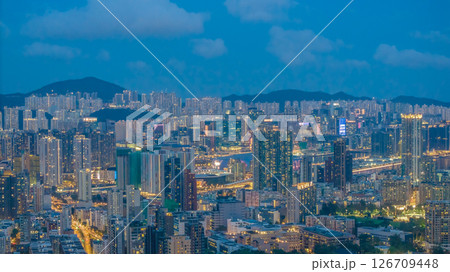 May 22 2025 Urban Skyline at Dusk with Illuminated Buildings May 22 2025 Urban Skyline at Dusk with Illuminated Buildings 126709448