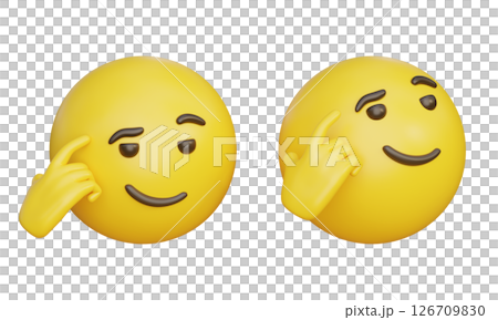 gesture with an arrogant expression Emoji 3D Icon gesture with an arrogant expression Emoji 3D Icon 126709830