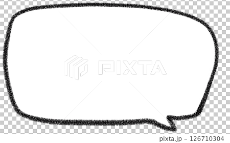 一個簡單的手寫方形氣泡 126710304