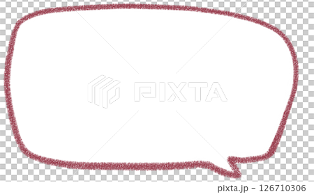 一個簡單的手寫方形氣泡 126710306