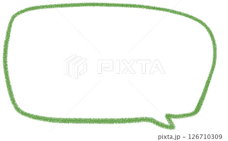 手書き風シンプルな四角のふきだし 126710309