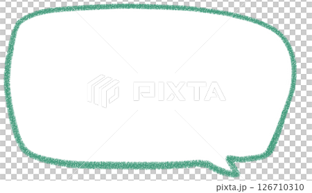 A simple handwritten square speech bubble 126710310