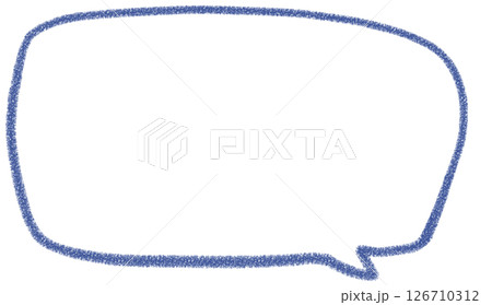 手書き風シンプルな四角のふきだし 手書き風シンプルな四角のふきだし 126710312