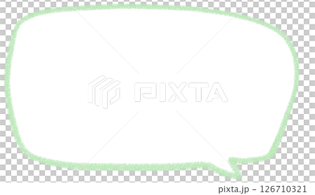 手書き風シンプルな四角のふきだし 126710321