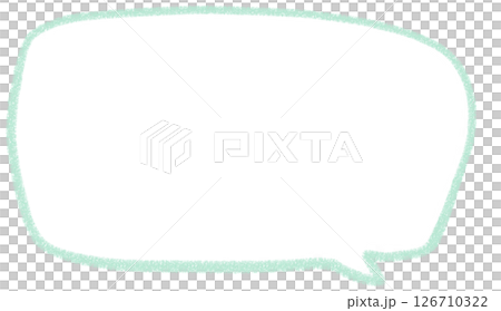 一個簡單的手寫方形氣泡 126710322