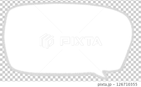 一個簡單的手寫方形氣泡 126710355