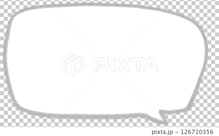 一個簡單的手寫方形氣泡 126710356