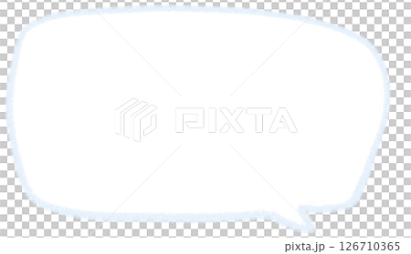 一個簡單的手寫方形氣泡 一個簡單的手寫方形氣泡 126710365