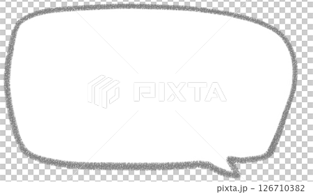 一個簡單的手寫方形氣泡 126710382