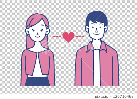 カップルのイラスト 126710468