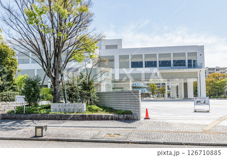 岐阜県岐阜市 快晴の岐阜県図書館 岐阜県岐阜市 快晴の岐阜県図書館 126710885