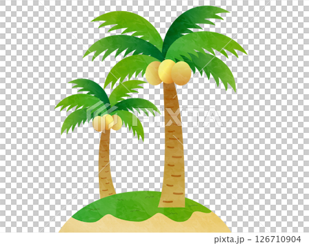 簡單的棕櫚樹 126710904