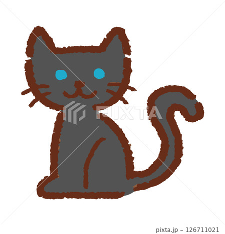 手書き風の猫のベクターイラスト 126711021