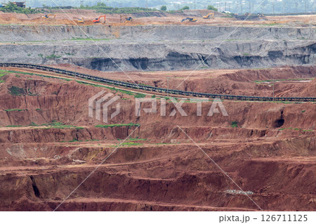 Coal mining. The truck transporting coal, Thailand. Coal mining. The truck transporting coal, Thailand. 126711125