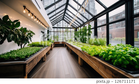 Agricultural robot and autonomous car working in smart farm, future 5G technology with smart farming concept. Modernization and implementation of new technologies in agricultural direction 126711171