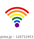 Rainbow WiFi Symbol for LGBTQ ConneRainbow WiFi Symbol for LGBTQ Connectivity ctivity. Vector illustration 126712453