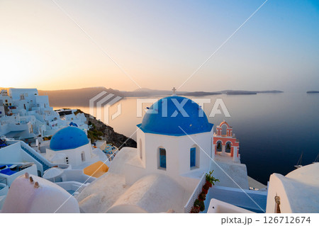 Oia, traditional greek village 126712674