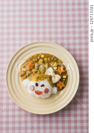 似顔絵カレー 126713381