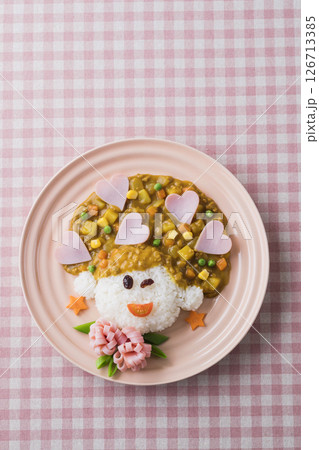 似顔絵カレー 126713385