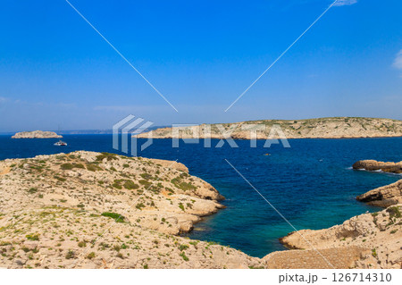 Scenic view of Frioul archipelago near Marseille, France Scenic view of Frioul archipelago near Marseille, France 126714310