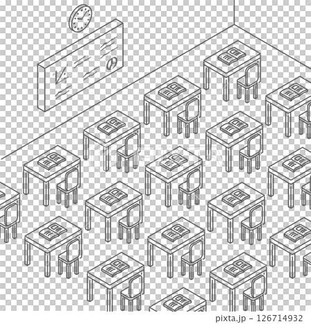 Classroom_isometric illustrations 126714932
