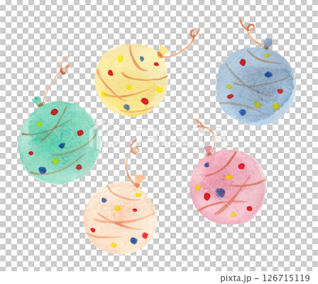 Watercolor yo-yo 2 126715119