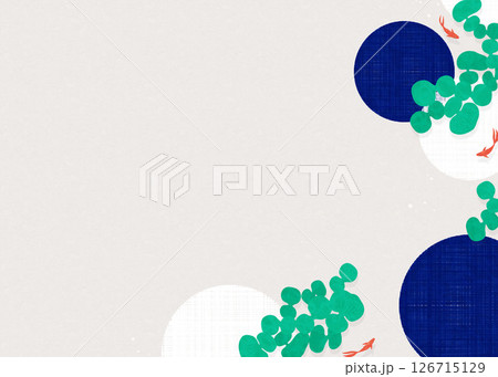夏の和風背景(金魚)2025-6 夏の和風背景(金魚)2025-6 126715129