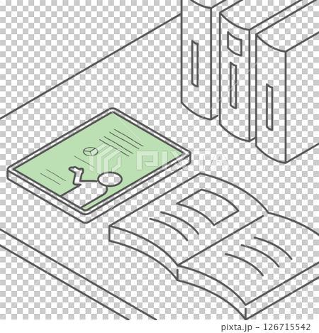 Online education (distance learning)_isometric illustration Online education (distance learning)_isometric illustration 126715542