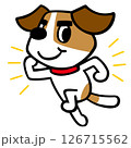 ジャックラッセルテリア犬キャラクター　ドヤ顔おまかせポーズ 126715562