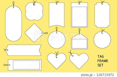 Tag label frame set Tag label frame set 126715972