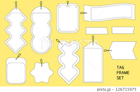 Tag label frame set 126715975