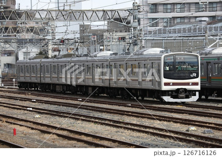 宇都宮駅に留置される205系600番台 日光線色 宇都宮駅に留置される205系600番台 日光線色 126716126