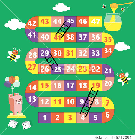 Frame of board game ,Funny frame,snake games,Vector illustrations. Frame of board game ,Funny frame,snake games,Vector illustrations. 126717094