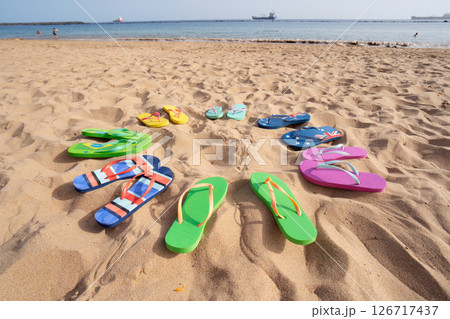 Summer beach background 126717437