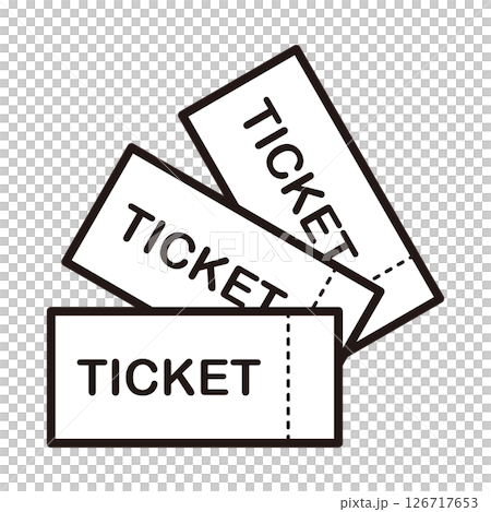 3枚のチケット 126717653