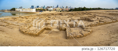 Ruins of Qal'at al-Bahrain UNESCO World Heritage Site in Manama, Bahrain 126717720