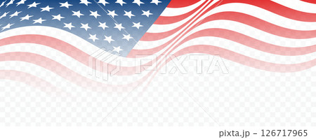 USA flag transparent background, American waving flag border USA flag transparent background, American waving flag border 126717965