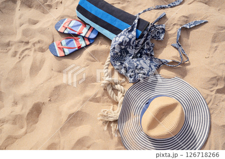Summer beach background 126718266