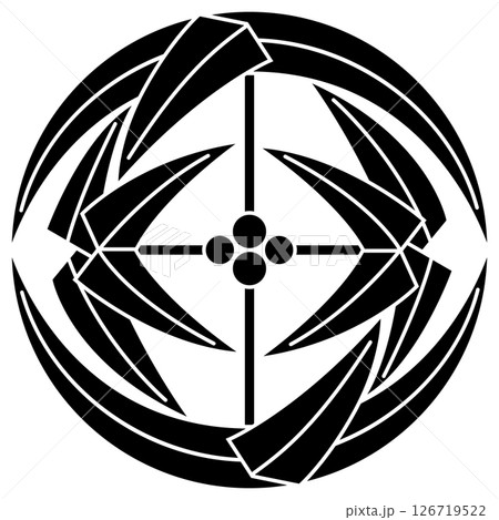 家紋です。四つ羽根の丸といいます。 126719522