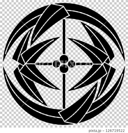 家紋です。四つ羽根の丸といいます。 126719522