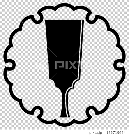 This is the family crest. It is a hagoita with a snowflake. This is the family crest. It is a hagoita with a snowflake. 126719634